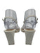 Sam Edelman Shoe Size 7.5 White Leather Upper Strappy Ankle Buckle Sandals White / 7.5