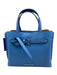 Michael Michael Kors Light Blue Leather Strap Detail Multiple Pockets Bag Light Blue / Small