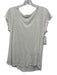Calypso St. Barth Size S White Linen Cap Sleeve V Neck T Shirt Top White / S