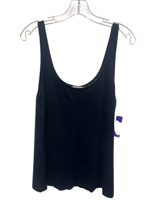 Calypso St. Barth Size L Navy Blue Linen Sleeveless U Neck Tank Top Navy Blue / L
