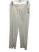 Trina Turk Size 8 Cream White Nylon Blend Trouser Hook & Zip Fly Wide Leg Pants Cream White / 8
