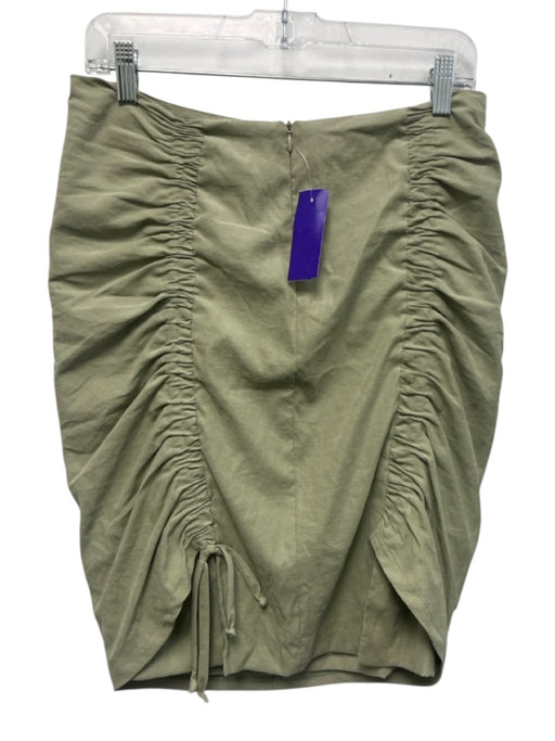 Vince Size M Sage green Polyester Blend Drawstring Ruched Side Zip Skirt Sage green / M