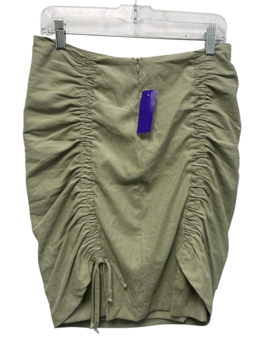 Vince Size M Sage green Polyester Blend Drawstring Ruched Side Zip Skirt Sage green / M