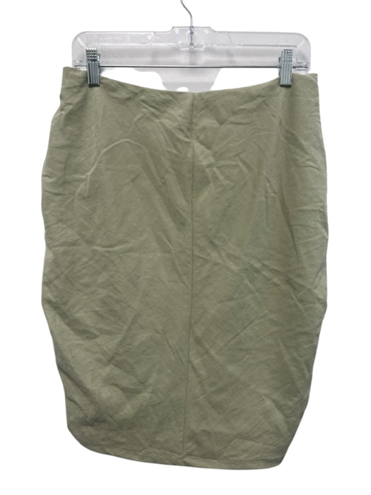 Vince Size M Sage green Polyester Blend Drawstring Ruched Side Zip Skirt Sage green / M