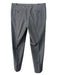 Boss Size 36 Gray & Brown Wool Striped Zip Fly Men's Pants 36