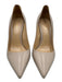 M. Gemi Shoe Size 37.5 Beige Leather Pointed Toe Stilletto Pumps Beige / 37.5