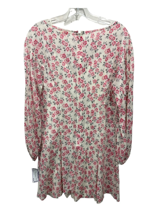 Rebecca Taylor Size S Cream & pink Cotton Slip Incld All Over Print Dress Cream & pink / S