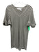 SeeByChloe Size XS Beige, Brown, Black Cotton Short Sleeve Striped V Neck Dress Beige, Brown, Black / XS