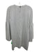 Tibi Size S White & Black Polyester Blend Long Sleeve Ribbed Button Detail Dress White & Black / S