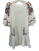 Free People Size S White, Red & Blue Cotton Embroidered Flowers Dress White, Red & Blue / S