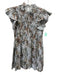 Sea New York Size XS White, Black & Brown Cotton Animal Print Smocked Dress White, Black & Brown / XS
