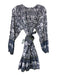 Cleobella Size XS gray, lavender, white Organic Cotton Tassel Tie Dress gray, lavender, white / XS