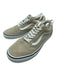 Vans Shoe Size 9.5 Beige & White Suede & Canvas Rubber Sole lace up Shoes Beige & White / 9.5