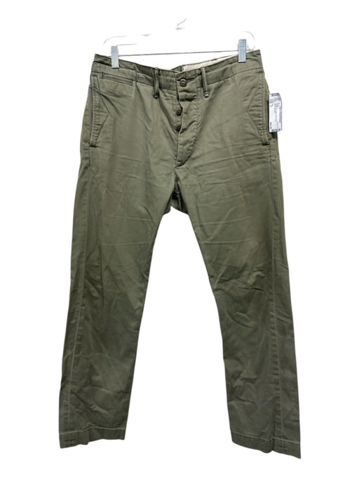 RRL Size 31 Green Cotton Solid Khakis Men's Pants 31