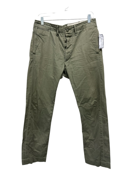 RRL Size 31 Green Cotton Solid Khakis Men's Pants 31