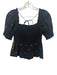 Hill House Size XS Black & Multi Lyocell Elastic & Drawstring Waist Pant Set Black & Multi / XS