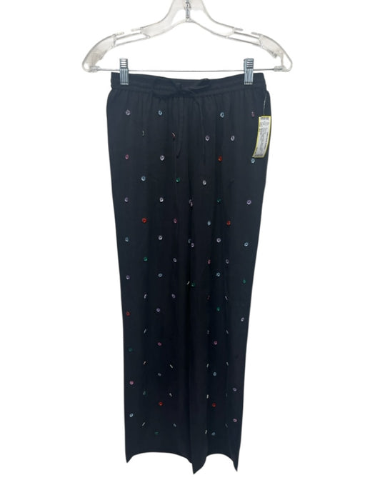 Hill House Size XS Black & Multi Lyocell Elastic & Drawstring Waist Pant Set Black & Multi / XS