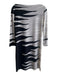 Diane Von Furstenberg Size 8 Black & White Silk Wide Neck 3/4 Sleeve Dress Black & White / 8