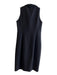 Elie Tahari Size Est Small Black Wool Blend Silk Side Zip Sleeveless Dress Black / Est Small