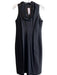 Elie Tahari Size Est Small Black Wool Blend Silk Side Zip Sleeveless Dress Black / Est Small