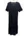 Love Shack Fancy Size Medium Black Cotton Blend Eyelet Detail Button Down Dress Black / Medium