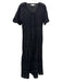 Love Shack Fancy Size Medium Black Cotton Blend Eyelet Detail Button Down Dress Black / Medium