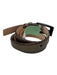 WCM Bronze brown Snake Skin Thin Gunmetal Hardware Belts Bronze brown / Small