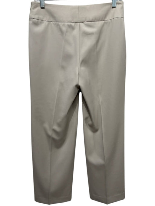Akris Size 6 Beige Wool Side Zip High Rise Wide Waist Band Wide Leg Pants Beige / 6