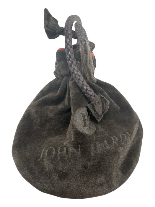 John Hardy Silver & Gold Sterling Silver 18K Gold Rectangle Post Back Earrings Silver & Gold