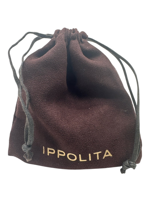 Ippolita Blue & Silver 925 Silver round Faceted Quartz Clip On Earrings Blue & Silver