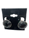 Stephen Dweck White, Black & Silver 925 Carved Onyx Faceted Clip On Earrings White, Black & Silver