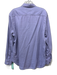 Frank & Eileen Size L Purple Cotton Pique Pocket Long Sleeve Button Down Top Purple / L