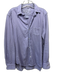 Frank & Eileen Size L Purple Cotton Pique Pocket Long Sleeve Button Down Top Purple / L