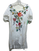 Johnny Was Workshop Size XL White & Multi Cotton Embroidered Flowers Dress White & Multi / XL