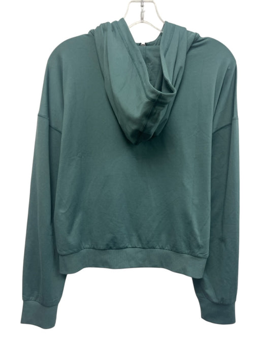 Vuori Size Est S Green Poly Blend Hood Long Sleeve Zip Up Pockets Jacket Green / Est S
