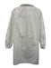 Gallego Desportes Size S White Cotton Long Sleeve Button Up pleats Dress White / S