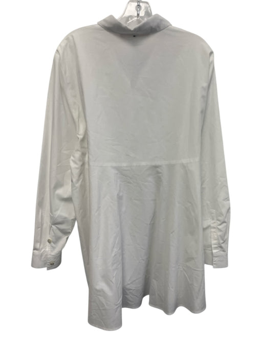 Marina Sport Size Est L White Missing Fabric Tag Long Sleeve Button Up Tunic Top White / Est L