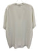 Vince Size XL White Polyester V Neck Short Sleeve Top White / XL