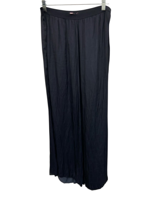 Calypso Size L Black Polyester Elastic Waist Pleats Pants Black / L