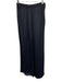 Calypso Size L Black Polyester Elastic Waist Pleats Pants Black / L