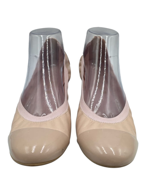 Pretty Ballerinas Shoe Size 41 Blush Pink Leather Cap Toe Ballet Flats Blush Pink / 41