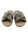Vionic Shoe Size 9 Beige & Gray Leather Snake Embossed Open Toe Slide Sandals Beige & Gray / 9