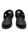 Chanel Shoe Size 41 Black Leather Criss Cross CC Logo puffy Slide Sandals Black / 41