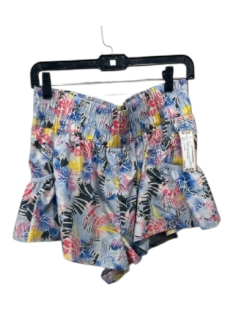 FP Movement Size L Multicolor Polyester Elastic Waist Pockets Athletic Shorts Multicolor / L