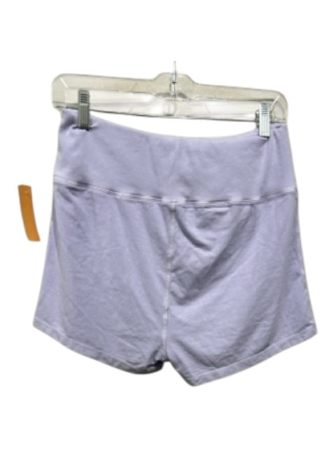 FP Movement Size L Lilac Cotton Ribbed Elastic Waist Athletic Shorts Lilac / L