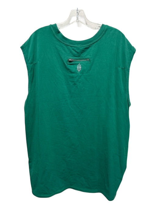 FP Movement Size L Green Cotton Sleeveless Crew Neck Top Green / L