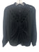 Mother Size Est M Black Missing Fabric Tag Long Dolman Sleevle Button Front Top Black / Est M