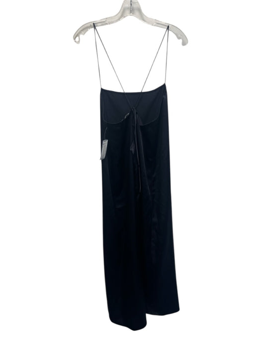 Tibi Size 14 Midnight blue Polyester Satin Spaghetti Strap Tie Back Dress Midnight blue / 14