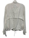 Rails Size XL White Cotton Gauze Snap Button & Zip Front Drawstring Waist Jacket White / XL