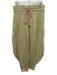 Yvonne S Size M Green & Beige Cotton Elastic & Drawstring Waist Harem Pants Green & Beige / M